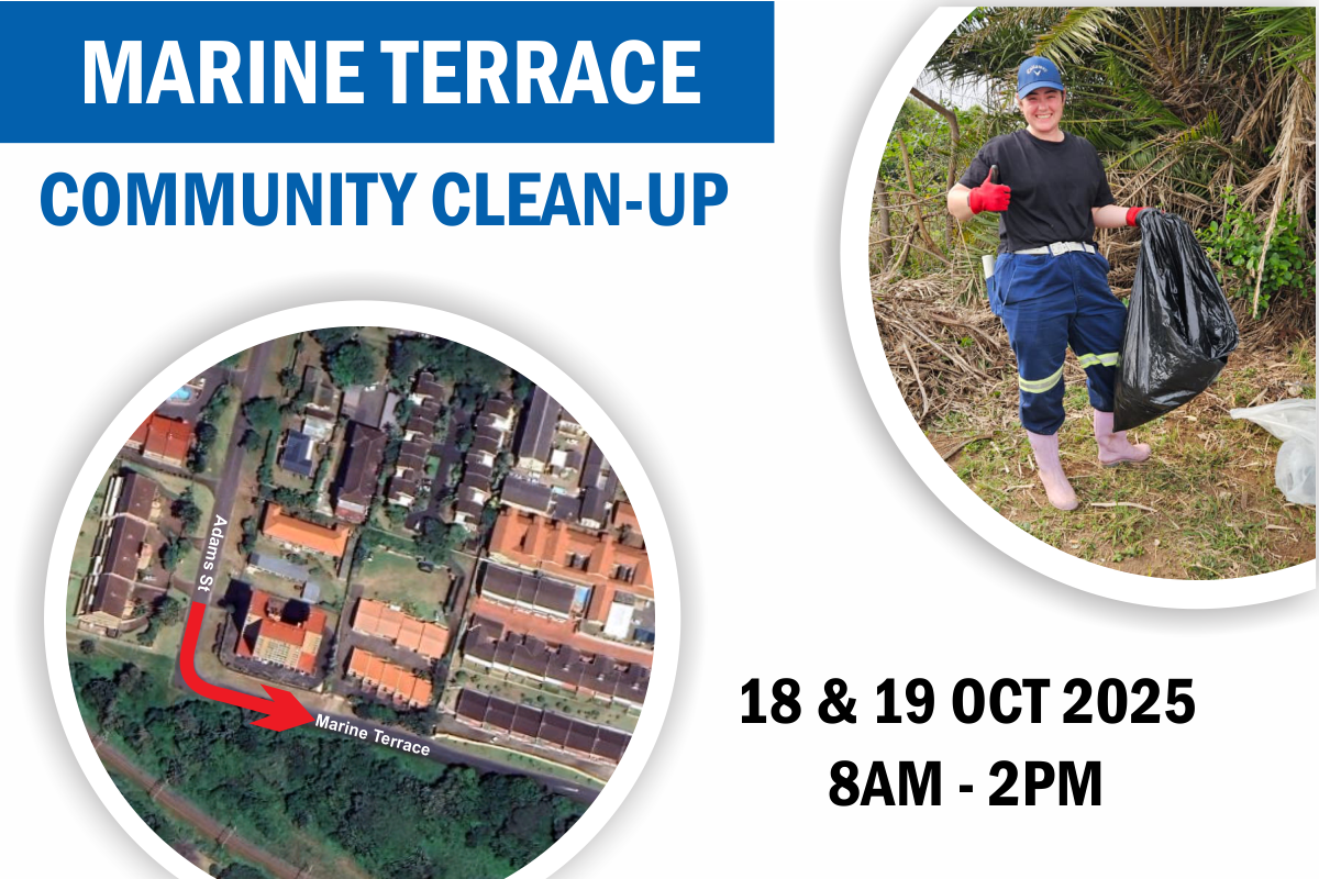 Marine Terrace Community Clean-Up | 18 & 19 October 2025